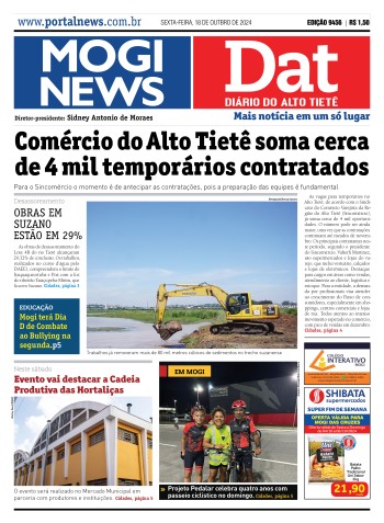 Edição Mogi News/DAT - 18 de outubro de 2024