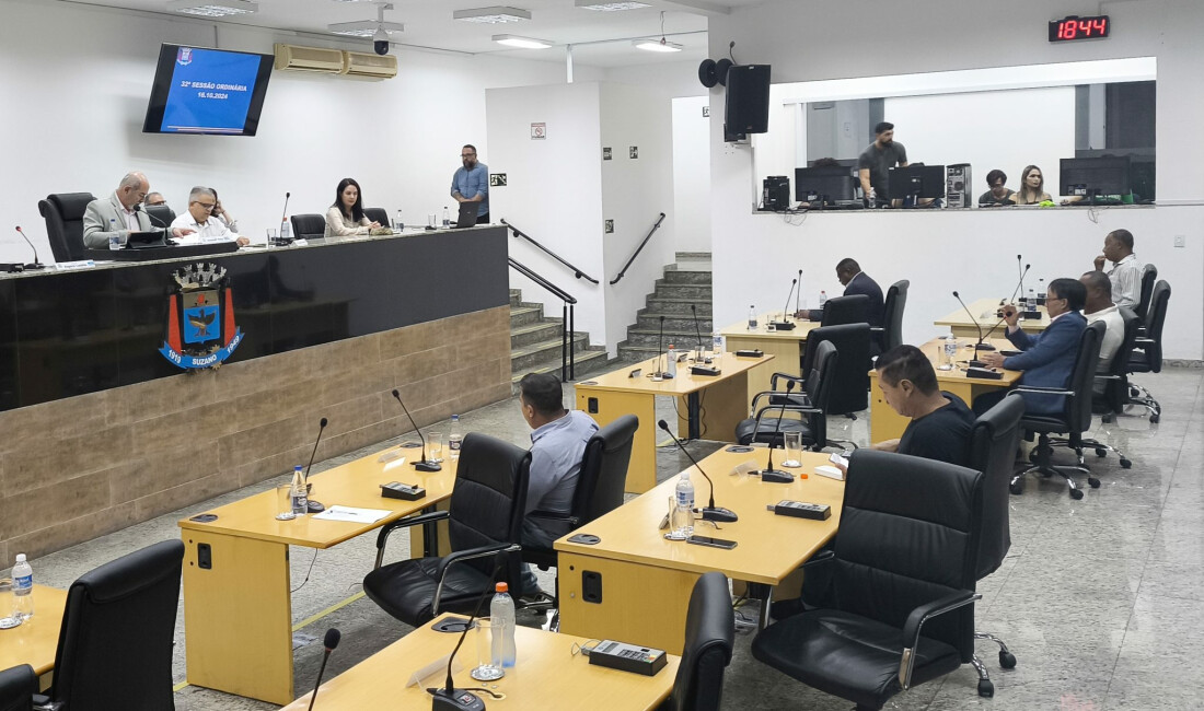 Vereadores de Suzano aprovam cinco itens em sessão ordinária