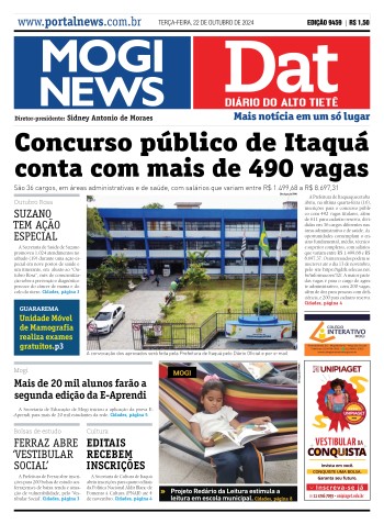 Edição Mogi News/DAT - 21 de outubro de 2024
