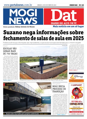 Edição Mogi News/DAT - 26 de outubro de 2024
