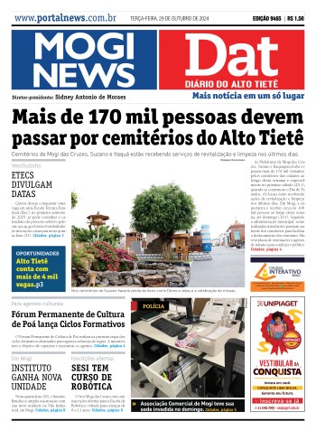 Edição Mogi News/DAT - 29 de outubro de 2024