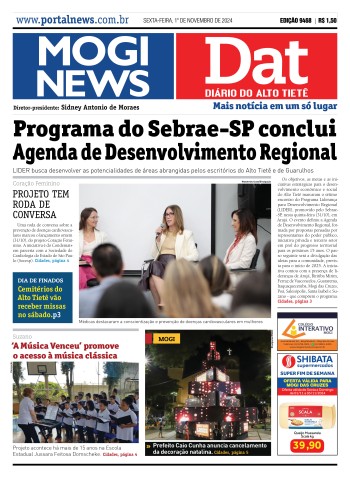 Edição Mogi News/DAT - 1 de novembro de 2024