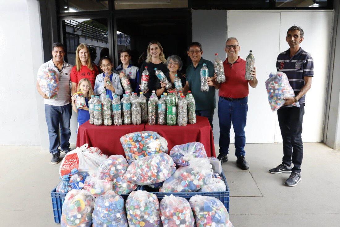 Fundo Social recebe doação de 10 mil tampinhas e 40 garrafas com lacres de alumínio