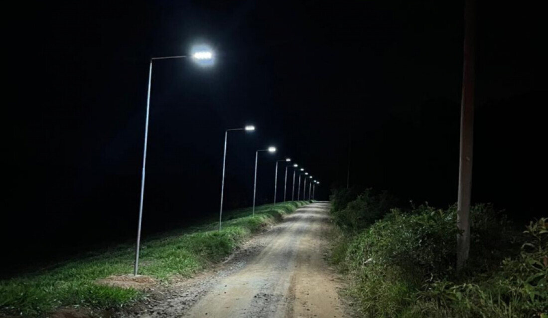 Estradas rurais de Mogi das Cruzes receberam mais de 130 luminárias LED 