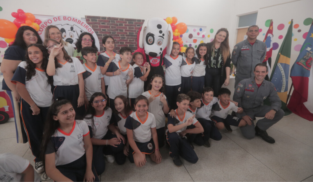 Escola municipal é a primeira a participar do programa Bombeiro na Escola em Mogi das Cruzes