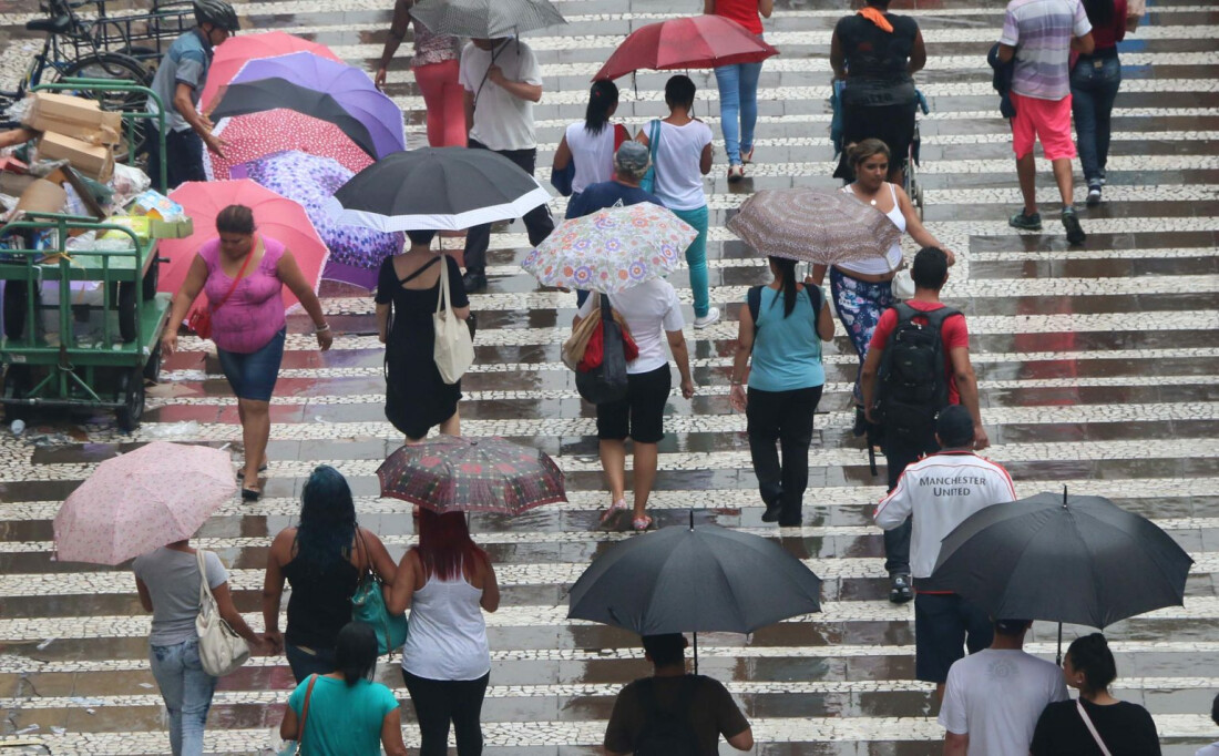 Feriado prolongado será de chuva principalmente no interior do Estado 