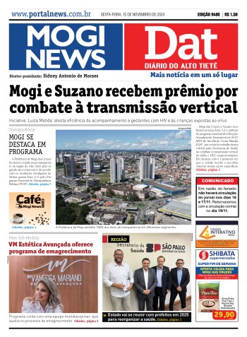 Edição Mogi News/DAT - 15 de novembro de 2024