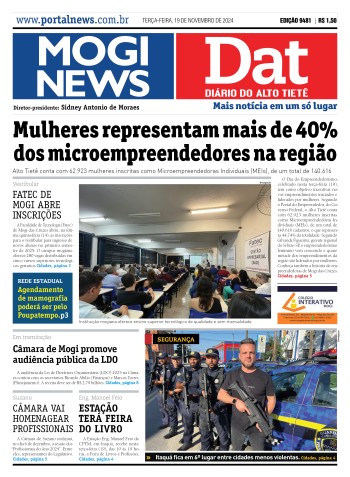 Edição Mogi News/DAT - 19 de novembro de 2024