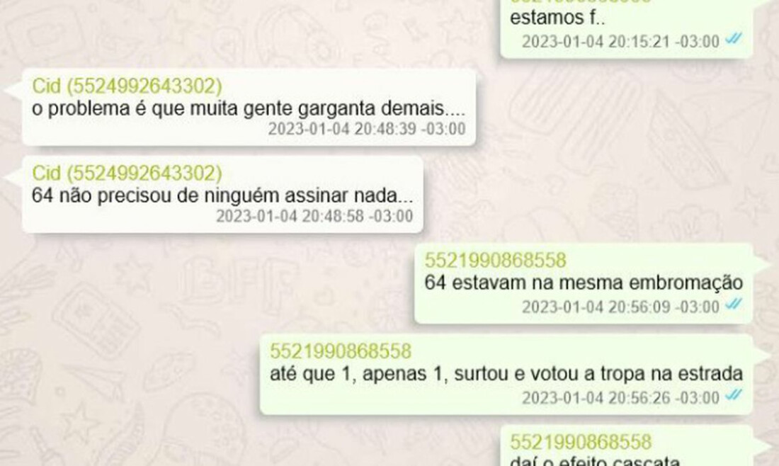 “Em 64 não precisou assinar nada”, diz Cid em mensagens golpistas