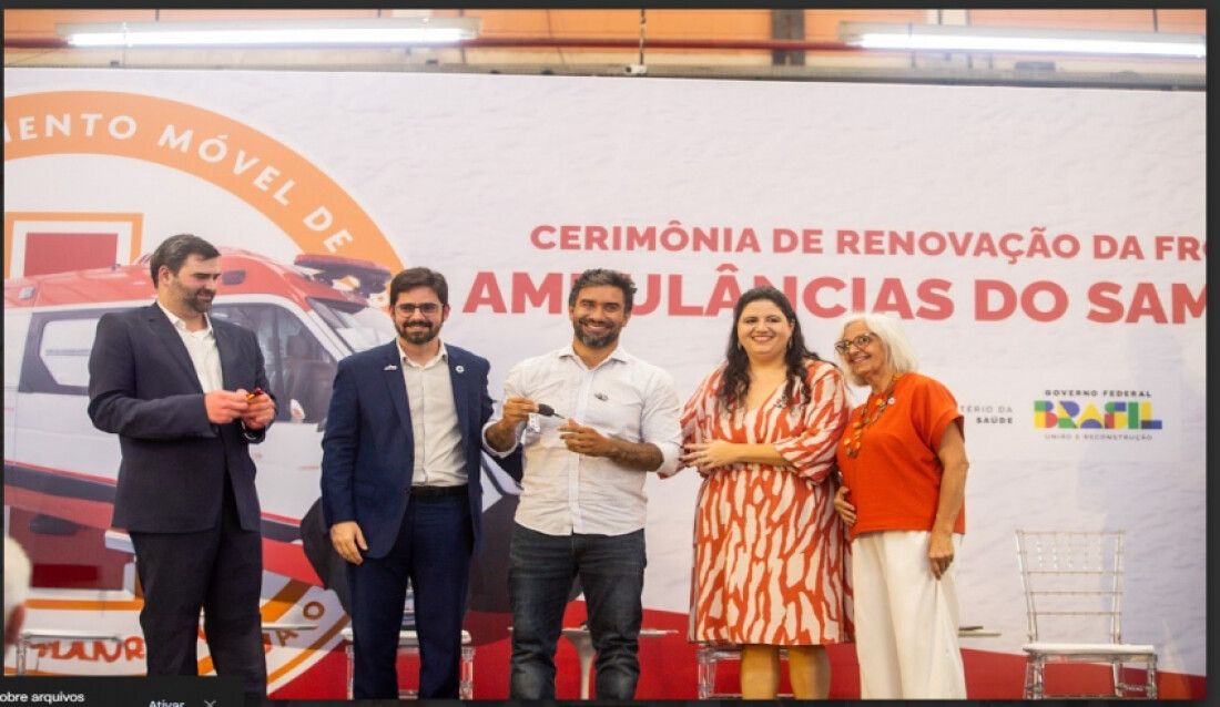 Mogi recebe quatro ambulâncias do Ministério da Saúde para renovar frota do Samu