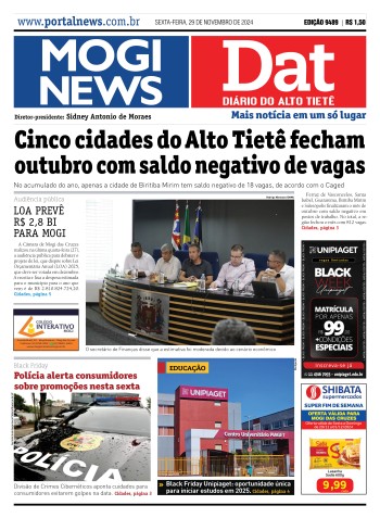 Edição Mogi News/DAT - 29 de novembro de 2024