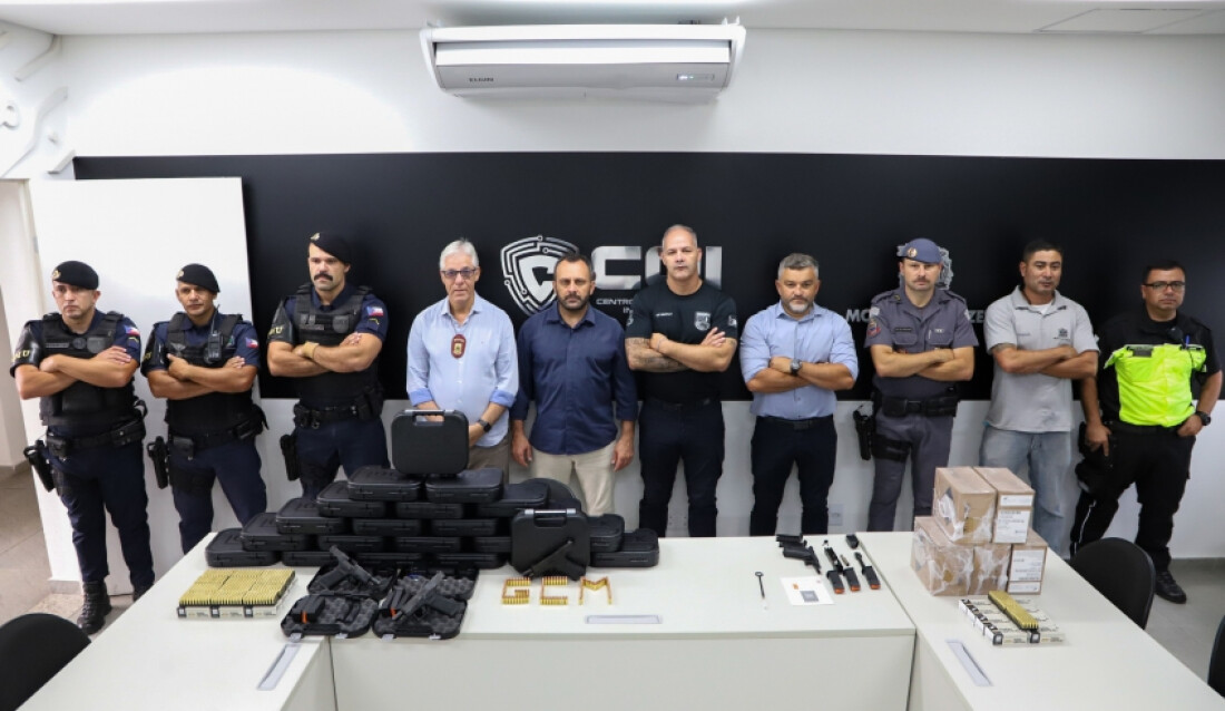 Guarda Civil Municipal de Mogi das Cruzes recebe novo armamento e munições 