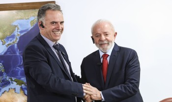 Lula recebeu hoje presidente eleito do Uruguaí no Palácio do Planalto