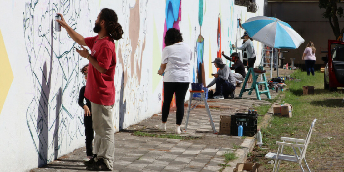 Sede da Sabesp recebe ação do projeto 'Arte Pública'