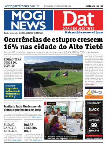 Edição Mogi News/DAT - 3 de dezembro de 2024
