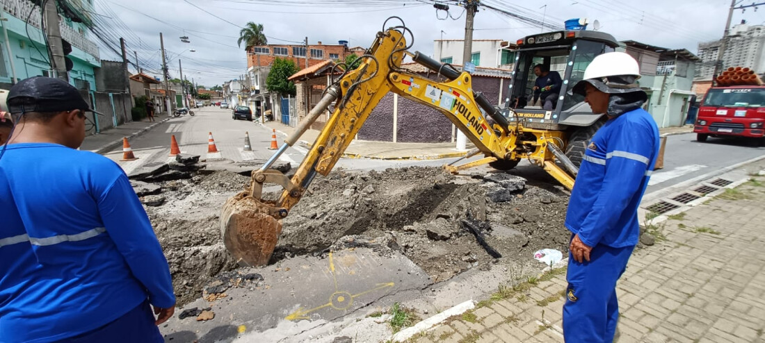 Prefeitura de Poá inicia obras de drenagem na Av. Getúlio Vargas 