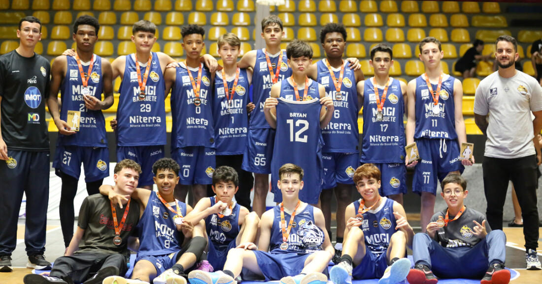 SUB 14 do Mogi Basquete é vice-campeão da Série Bronze do Paulista