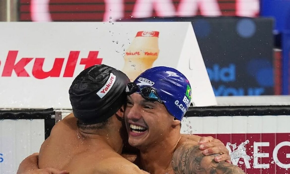 Guilherme Caribé fatura segunda prata no Mundial de piscina curta