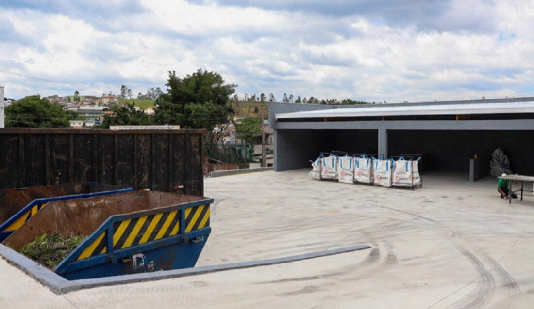 Novo ecoponto em Cezar de Souza oferece local adequado para destinação de recicláveis