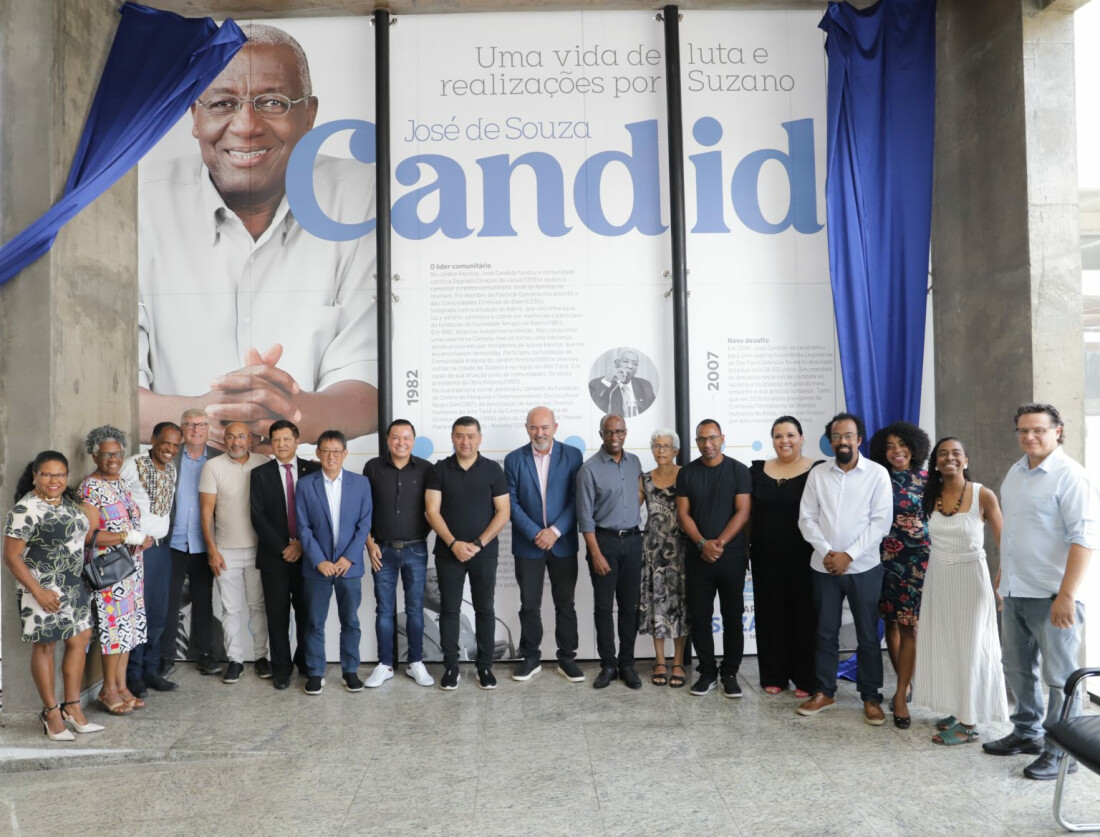 Câmara de Suzano inaugura painel em homenagem a José de Souza Candido