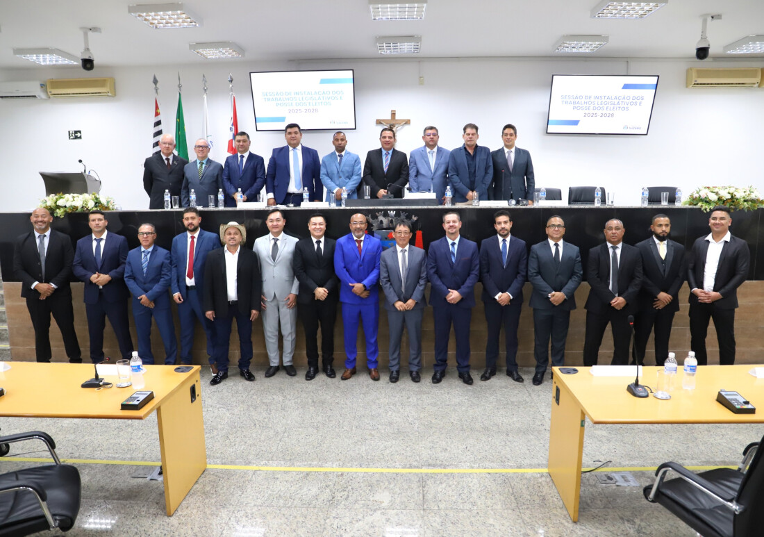 Artur Takayama é eleito presidente da Câmara de Suzano para o biênio 2025/2026