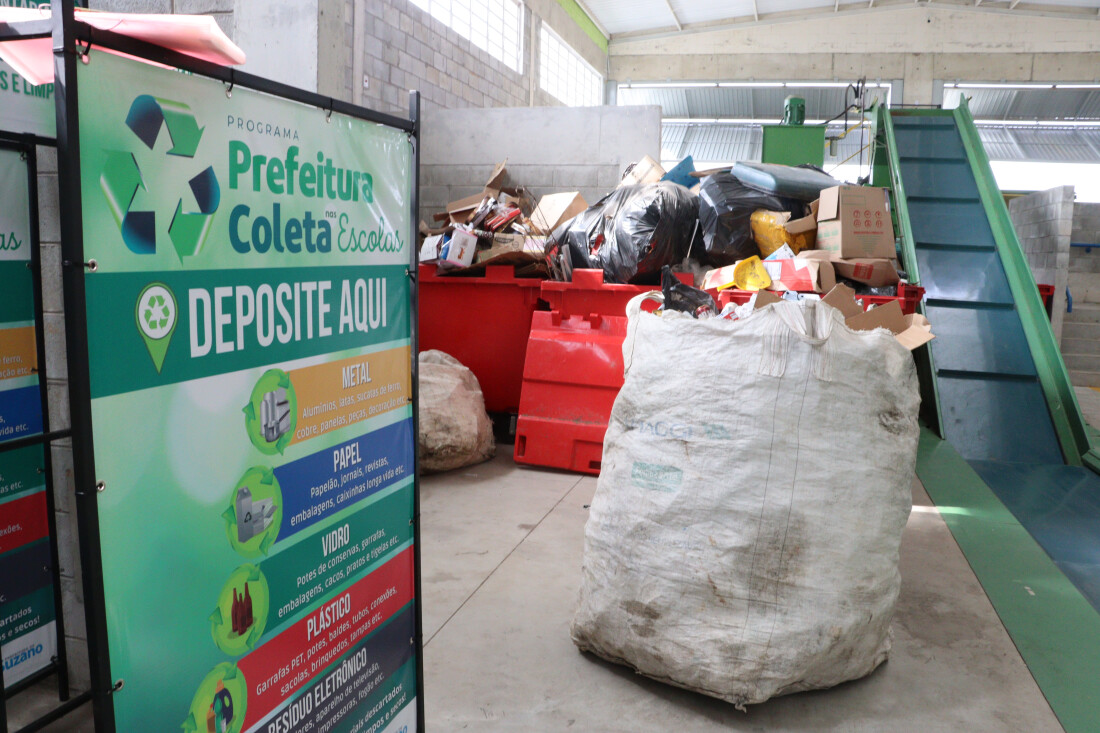 Suzano recolhe mais de mil toneladas de resíduos em coleta seletiva