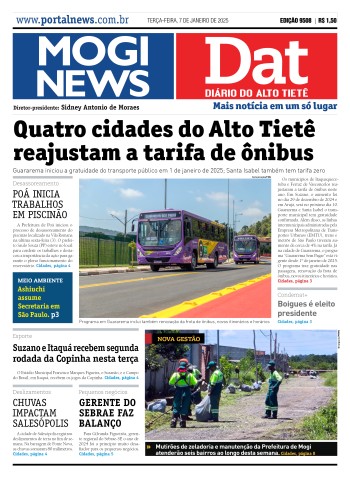 Edição Mogi News / Dat 07 de janeiro de 2025 - Lançamento Digital
