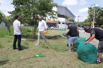 Voluntários da Igreja Betel realizam mutirão de zeladoria com apoio da Prefeitura