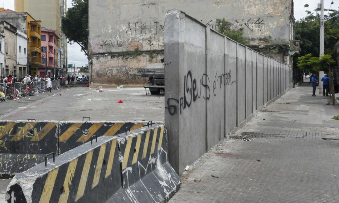 Supremo questiona construção de muro na Cracolândia, em São Paulo