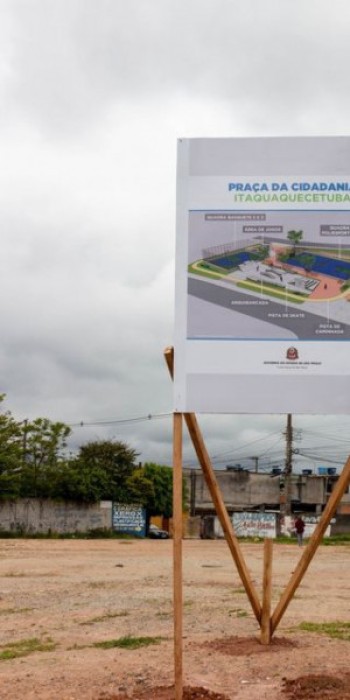Praça da Cidadania deve ser concluída em 5 meses