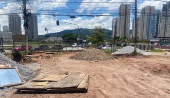 Obra da Kazuo Kimura, a rotatória do Habib´s, é suspensa por 120 dias