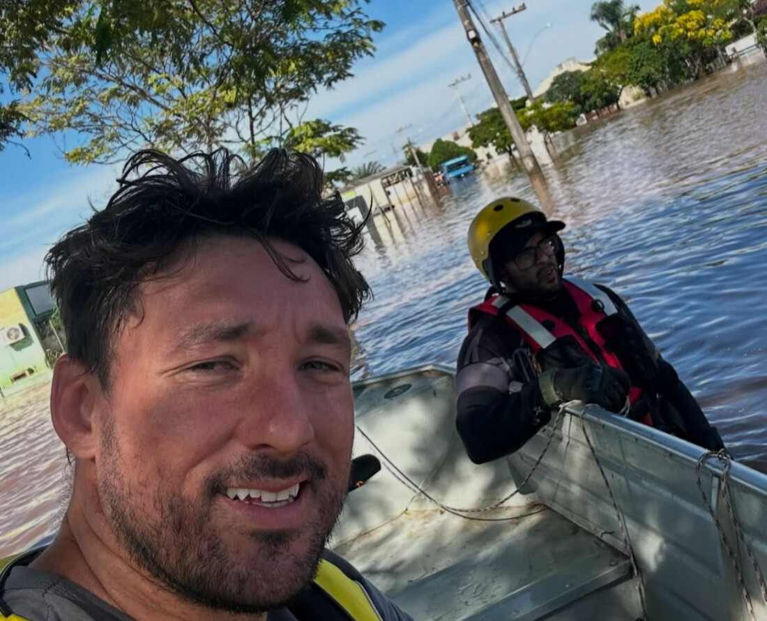 Mogiano auxilia nos resgates de enchente em Santa Catarina 