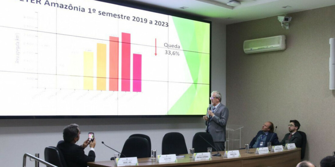 Amazônia tem redução de 33% em áreas sob alerta de desmatamento