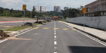 Sem iluminação, trecho da Sete de Setembro segue fechado