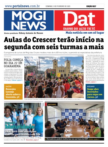 Edição Mogi News/Dat - 09 de Fevereiro de 2025