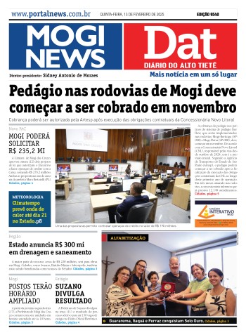 Edição Mogi News/DAT - 13 de fevereiro de 2025