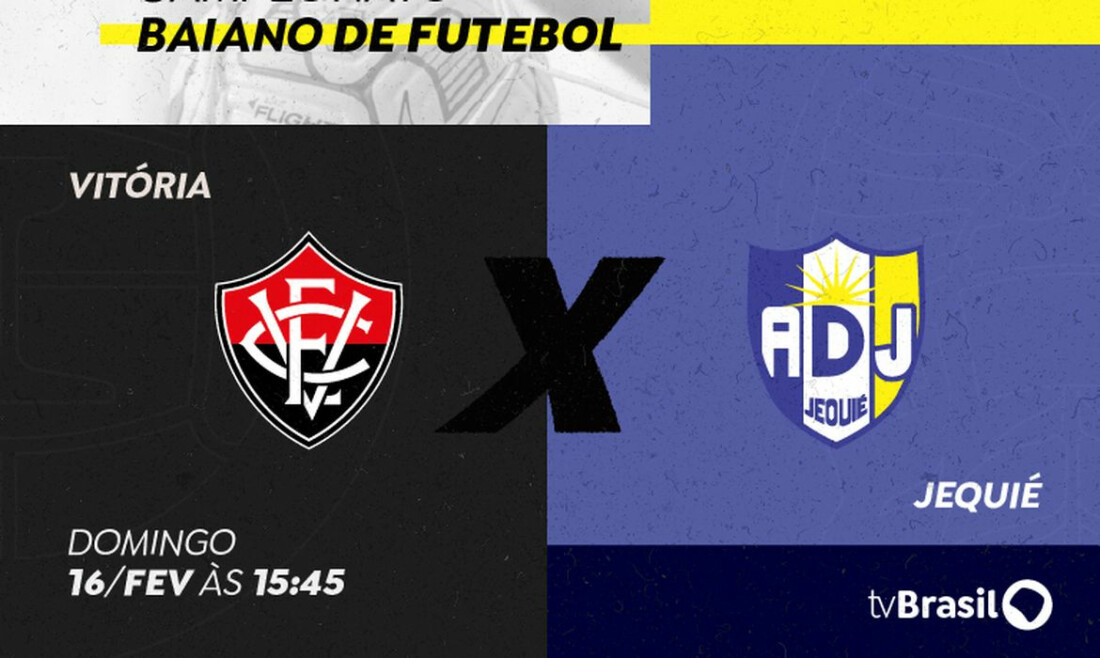 TV Brasil transmite Vitória x Jequié no domingo pelo Campeonato Baiano