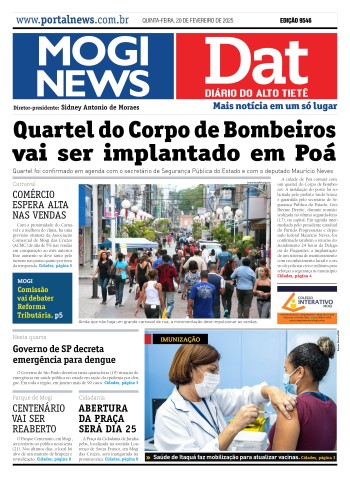 Edição Mogi News/DAT - 20 de fevereiro de 2025