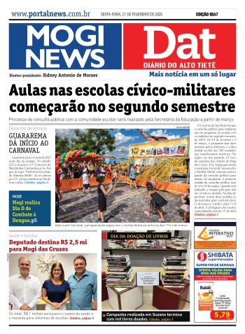 Edição Mogi News/DAT - 21 de fevereiro de 2025