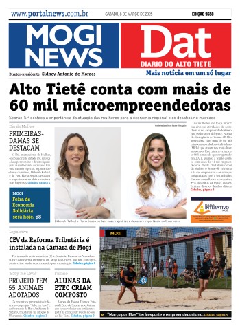 Edição Mogi News/DAT - 8 de março de 2025