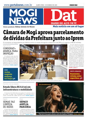 Edição Mogi News/DAT - 13 de março de 2025