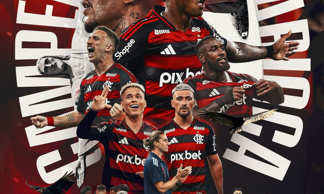 Flamengo é bicampeão carioca após empate sem gols com Fluminense