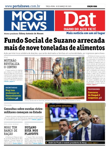 Edição Mogi News/DAT - 18 de março de 2025
