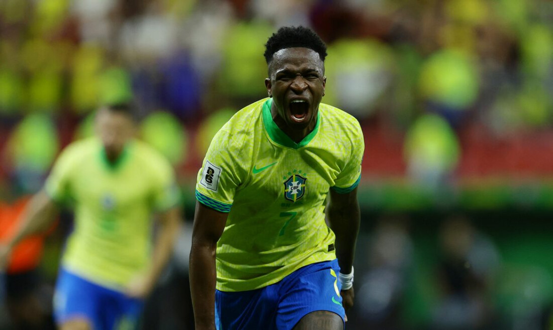 Vinicius Júnior decide e Brasil derrota Colômbia pelas Eliminatórias