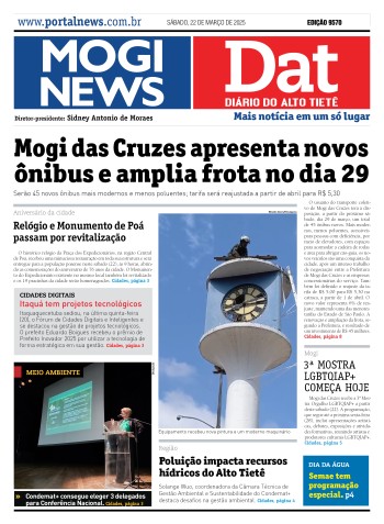 Edição Mogi News/DAT - 22 de março de 2025