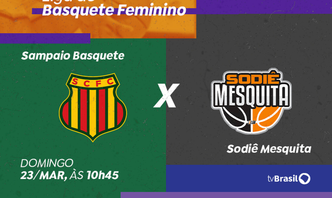 Basquete feminino: TV Brasil transmite Sampaio x Sodiê Mesquita
