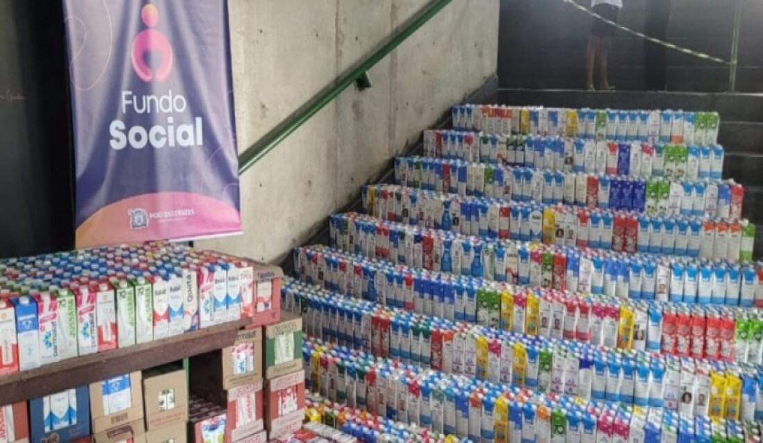 Em menos de 1 semana, Fundo Social de Mogi recebe 18 mil litros de leite 