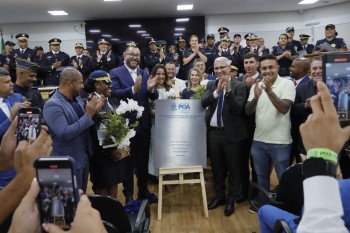 Cerimônia oficializa progressão de carreira de 53 guardas civis municipais de Poá