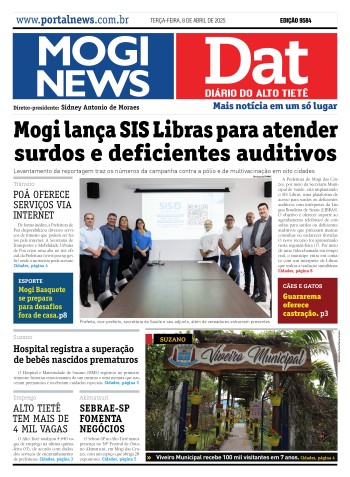 Edição Mogi News/DAT - 8 de abril de 2024