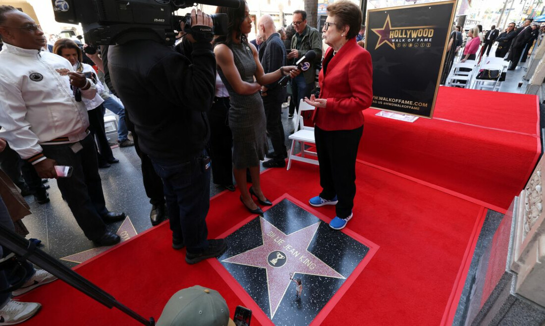 Billie Jean King ganha estrela na Calçada da Fama de Hollywood